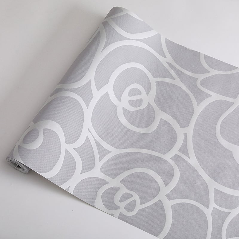 Tapet cu relief 3D de trandafiri, material nețesut, rezistent la umezeală, model floral, stil modern minimalist