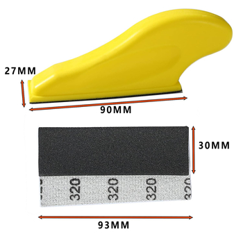 Medienos šlifavimo popieriaus rinkinys, stačiakampio formos, su flokavimu nugara, aliuminio oksidas, poliravimui