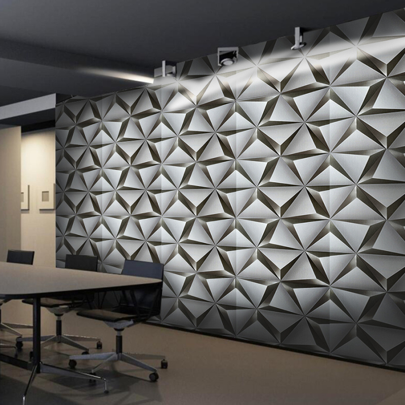 3D lipnus PVC sienų tapetas, atspari vandeniui, paprastas ir šiuolaikiškas stilius, ypatingi efektai dekorui