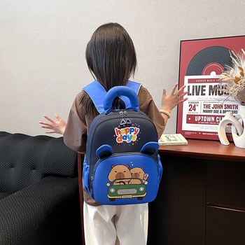 Bērnu skolas mugursoma – nailons, elpojoša, ūdensnecaurlaidīga, pret zādzību, muguras aizsardzība