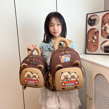 Bērnu skolas mugursoma – nailons, elpojoša, ūdensnecaurlaidīga, pret zādzību, muguras aizsardzība