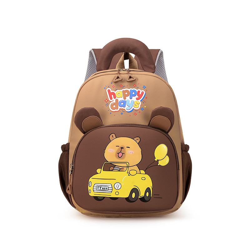 Bērnu skolas mugursoma – nailons, elpojoša, ūdensnecaurlaidīga, pret zādzību, muguras aizsardzība