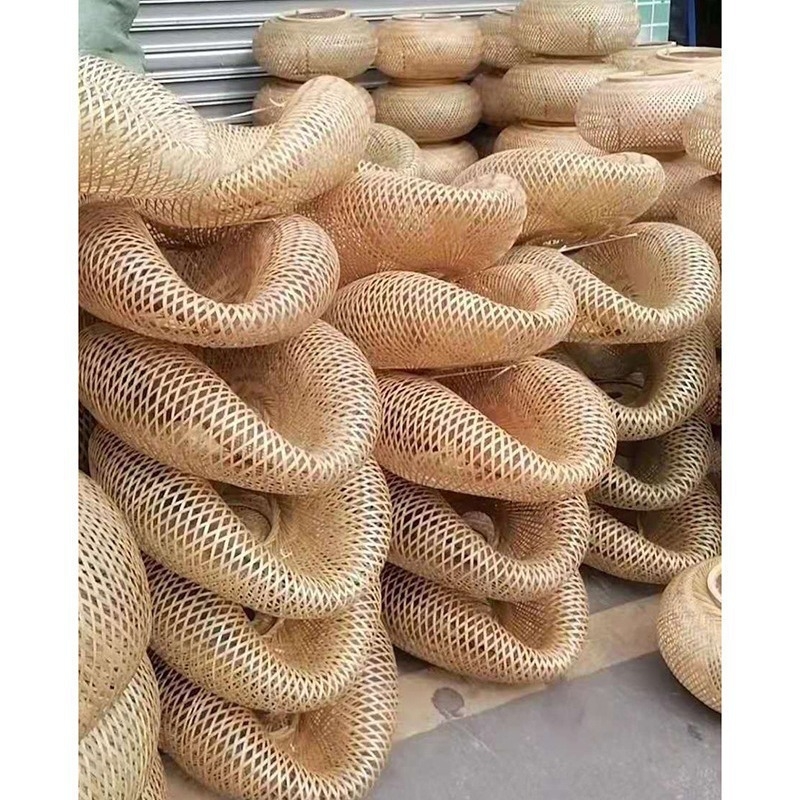 Κρεμαστό φωτιστικό από μπαμπού, ρετρό στυλ, τύπος κρεμάστρας με σύρμα, με μία κεφαλή, 220V