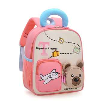 Óvodai gyerek hátizsák – Könnyű Oxford anyag, lélegző, gerincvédő, rajzolt állat mintázat, görbült ergonomikus vállpántok