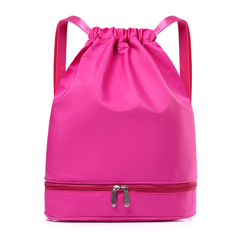 Nojun sportinis kuprinė treniruotėms ir jogai su sausai–drėgnam atskyrimui, Oxford audinys, atsparus vandeniui, išlenktas peties diržas vidiniams sportams