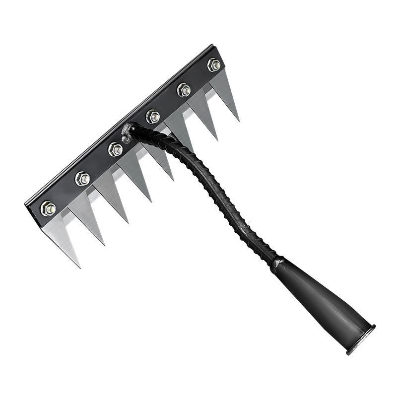 Többfunkciós gyomirtó eszköz leválasztható kapával, megerősített horoggal és talajforgató kapával, otthoni használatra