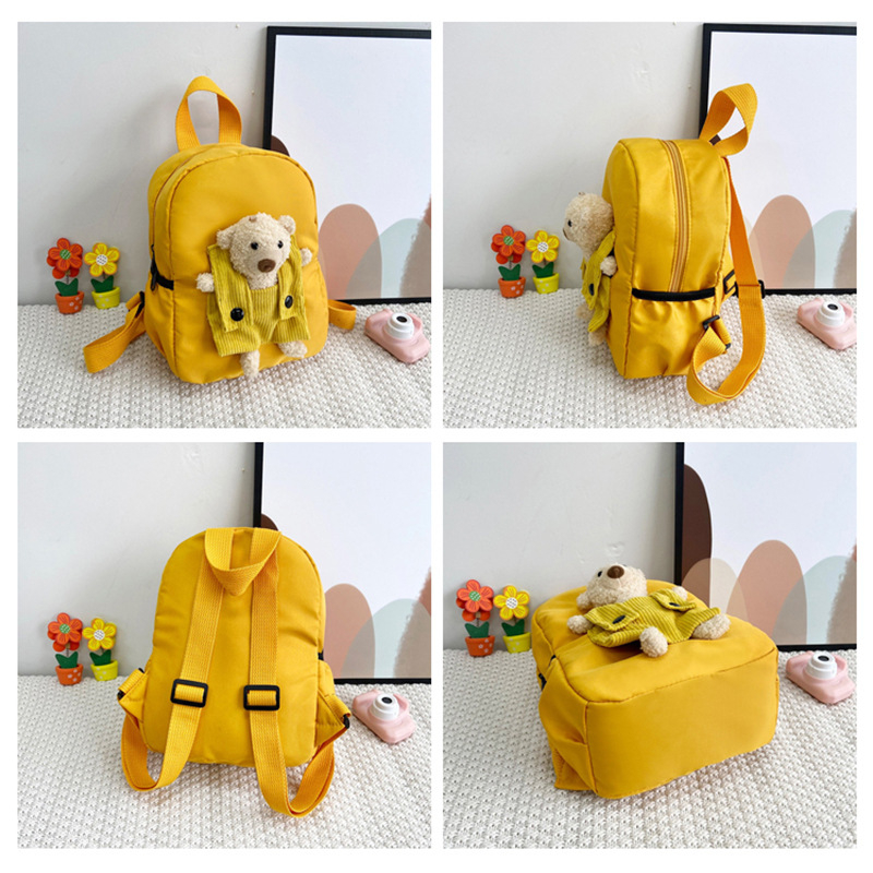 Óvoda hátizsák lányoknak, állat mintás, nylon, kapacitás 20 L alatt, cipzár, dupla vállpánt, poliészter bélés