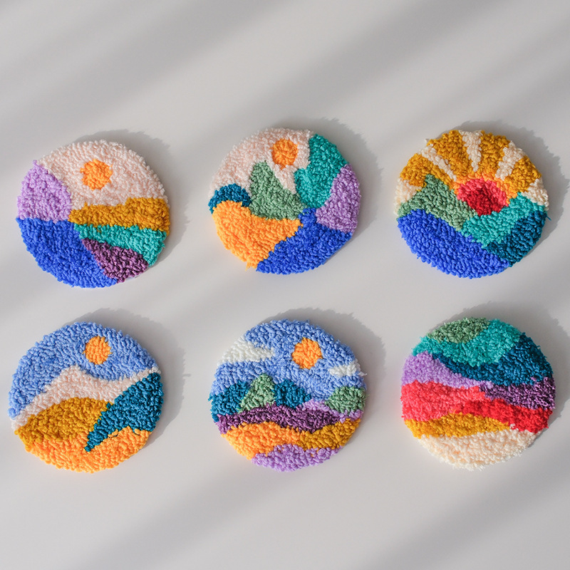 Kryžminio siuvimo rinkinys: peizažas ant lino, modernus minimalistinis stilius, kilmė Kinija