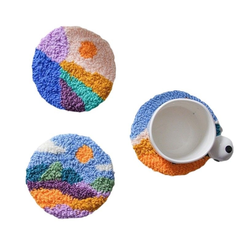 Kryžminio siuvimo rinkinys: peizažas ant lino, modernus minimalistinis stilius, kilmė Kinija