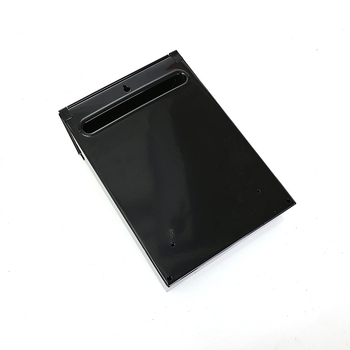 Σιδερένιο κουτί αλληλογραφίας με κυματοειδή σχεδίαση, μοντέρνο μινιμαλιστικό σχέδιο, μεταξοτυπία, ημιχειροκίνητη και ημιμηχανοποιημένη κατασκευή, με κλειδί