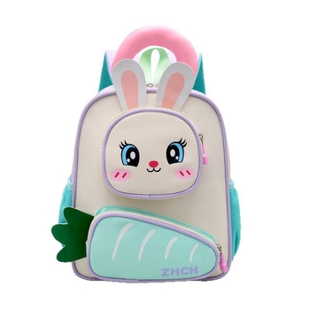 Óvodásoknak szánt hátizsák animációs mintával, Oxford anyagból, lélegző, kopásálló, terheléscsökkentő, légpárnás vállpántokkal