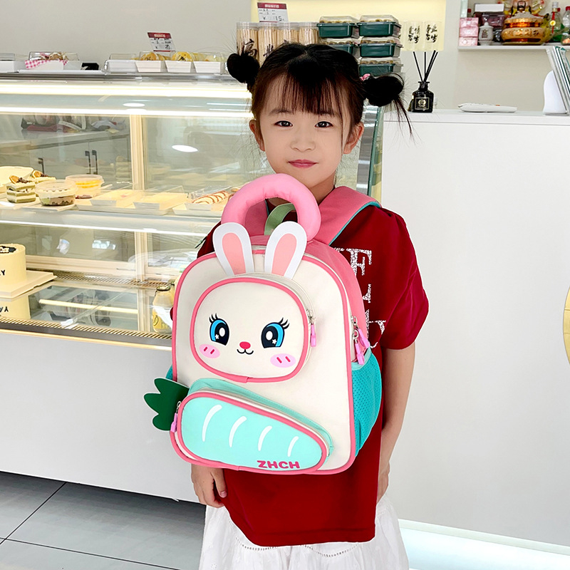 Óvodásoknak szánt hátizsák animációs mintával, Oxford anyagból, lélegző, kopásálló, terheléscsökkentő, légpárnás vállpántokkal