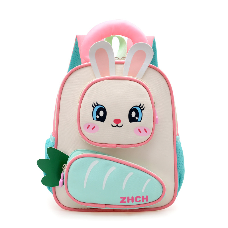 Óvodásoknak szánt hátizsák animációs mintával, Oxford anyagból, lélegző, kopásálló, terheléscsökkentő, légpárnás vállpántokkal