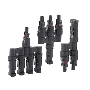 Zhenglian MC4 φωτοβολταϊκός συνδετήρας, αδιάβροχος προσαρμογέας τύπου Τ με πολλαπλές εξόδους για ηλιακή ενέργεια