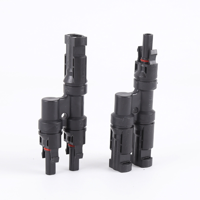 Zhenglian MC4 фотоволтаичен конектор, T-тип мултиизходен водоустойчив адаптер за слънчева енергия