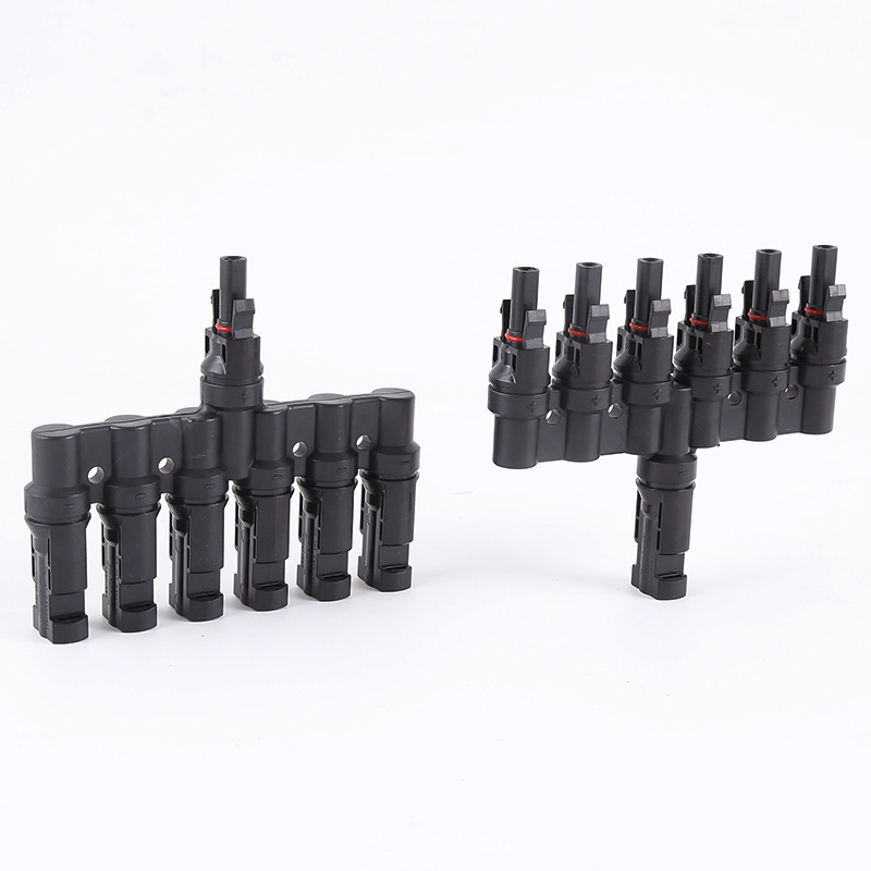 Zhenglian MC4 фотоволтаичен конектор, T-тип мултиизходен водоустойчив адаптер за слънчева енергия