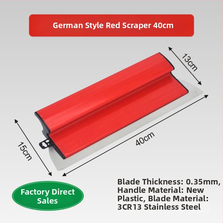 Špakliavimo įrankis, nerūdijančio plieno mentele, skirta špakliavimui ir sienų lygiavimui.