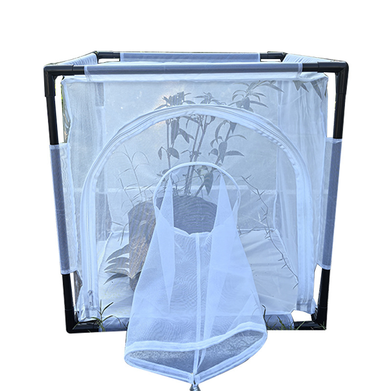 PVC csőhálós rovartenyésztő ketrec, Pulowang márka, Xiamen eredetű, tervezve rovarok tenyésztésére és kártevők megelőzésére