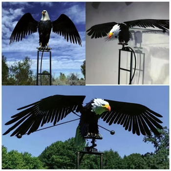 Vas bagoly szélmalom formájú kertdekor – pásztorális stílusú fémművészet beltéri és kültéri használatra; ajándék esküvőre, születésnapra és költözésre