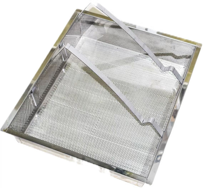 Плоча за рязане на мед от неръждаема стомана – 3-частен комплект с кутия за съхранение и кофа за мед Ango