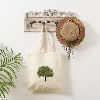 DIY siuvinėjimo rinkinys medvilnės drobinei rankinei – kryžminis siuvinėjimas, Silk Screen spausdinimas, pritaikomas dizainas