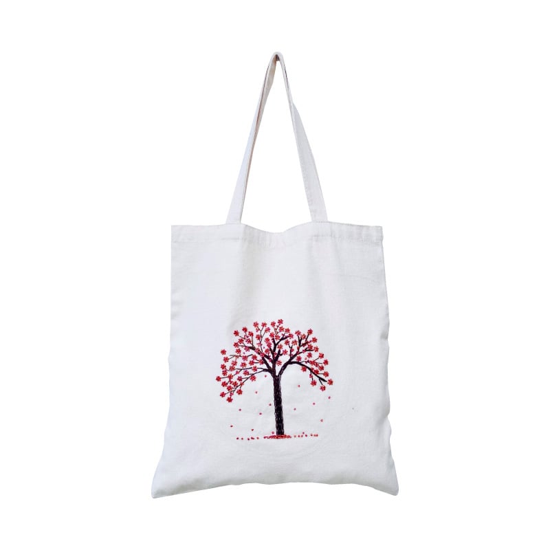 DIY siuvinėjimo rinkinys medvilnės drobinei rankinei – kryžminis siuvinėjimas, Silk Screen spausdinimas, pritaikomas dizainas