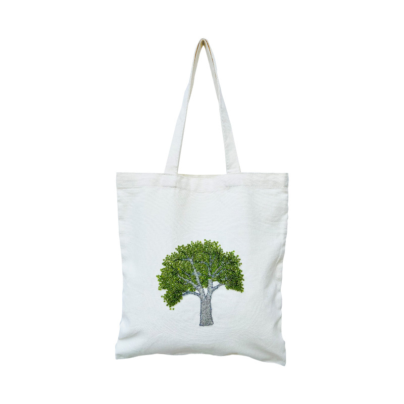 DIY siuvinėjimo rinkinys medvilnės drobinei rankinei – kryžminis siuvinėjimas, Silk Screen spausdinimas, pritaikomas dizainas