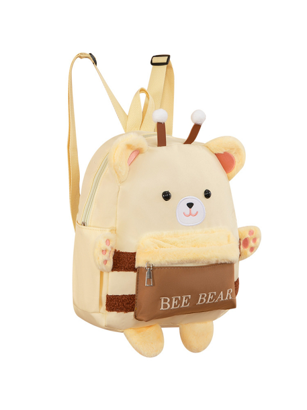 Bērnu skolas mugursoma ar lāča rakstu, liela ietilpība, no Oxford auduma, elpojoša, ļoti viegla, nodilumizturīga, samazina slodzi.