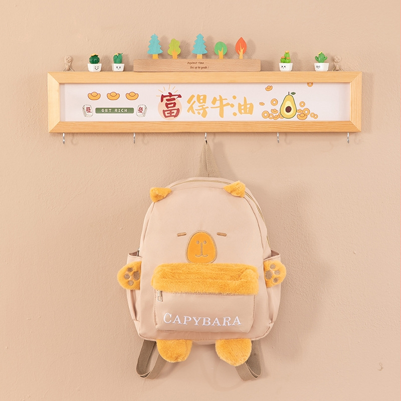 Bērnu skolas mugursoma ar lāča rakstu, liela ietilpība, no Oxford auduma, elpojoša, ļoti viegla, nodilumizturīga, samazina slodzi.