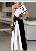 Γυναικεία βαμβακερή ολόσωμη φόρμα, χωρίς μανίκια, με γιακά πόλο, μίντι μήκος, μονόχρωμη