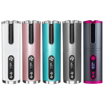 Automatinė plaukų garbanojimo priemonė – belaidė mini sukamasis garbanų prietaisas, 34 W, šildytuvo skersmuo <15 mm, 6 pakopų temperatūros reguliavimas