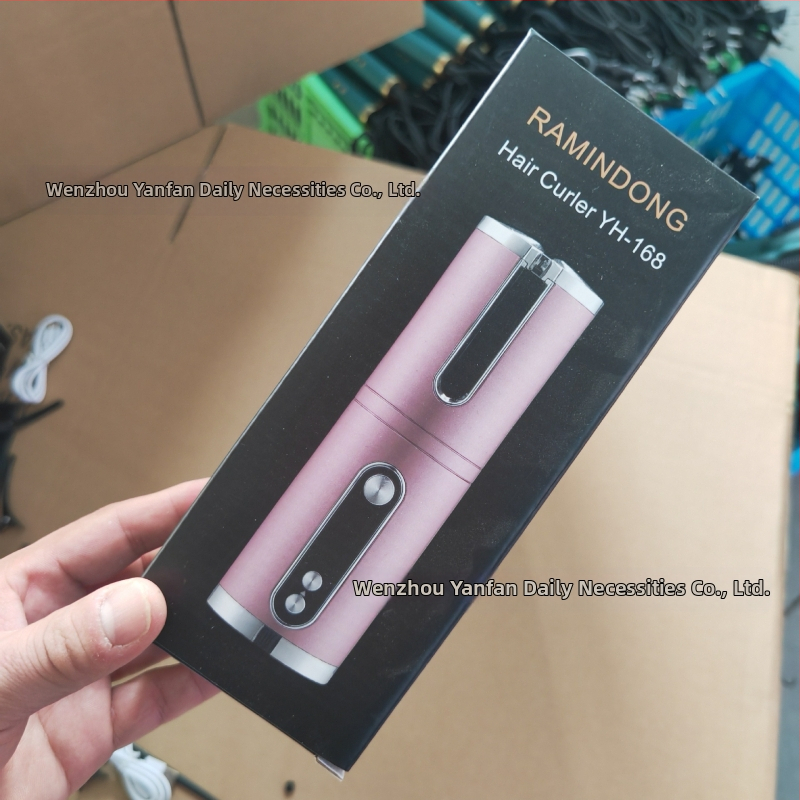 Automatinė plaukų garbanojimo priemonė – belaidė mini sukamasis garbanų prietaisas, 34 W, šildytuvo skersmuo <15 mm, 6 pakopų temperatūros reguliavimas