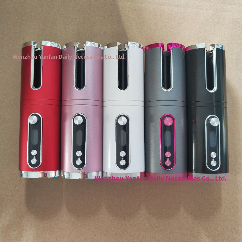 Automatinė plaukų garbanojimo priemonė – belaidė mini sukamasis garbanų prietaisas, 34 W, šildytuvo skersmuo <15 mm, 6 pakopų temperatūros reguliavimas