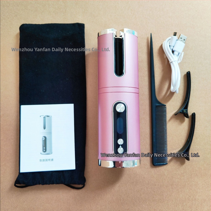 Automatinė plaukų garbanojimo priemonė – belaidė mini sukamasis garbanų prietaisas, 34 W, šildytuvo skersmuo <15 mm, 6 pakopų temperatūros reguliavimas