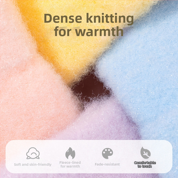 Vaikų žiemos pirštinės, pusiau pirštinės, žakardiniai megztiniai, šiltos, universalios