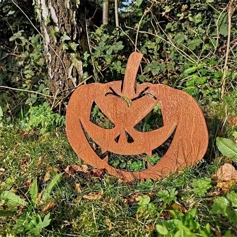 Μεταλλικά διακοσμητικά για Χάλογουιν και Χριστούγεννα με κολοκύθα, εξωτερικός κήπος/πάρκο, διακόσμηση με βύσμα, LD μάρκα, προσαρμοστικά