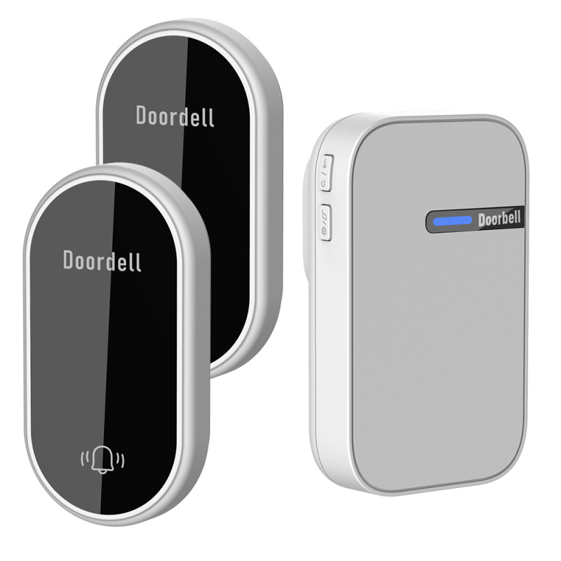 Дистанционен звънец за дома, самостоятелно захранване, обхват до 200 м, модел LC06B, 38-нотна мелодия, консумира 0,25 W, 220 V