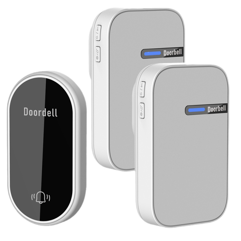 Дистанционен звънец за дома, самостоятелно захранване, обхват до 200 м, модел LC06B, 38-нотна мелодия, консумира 0,25 W, 220 V