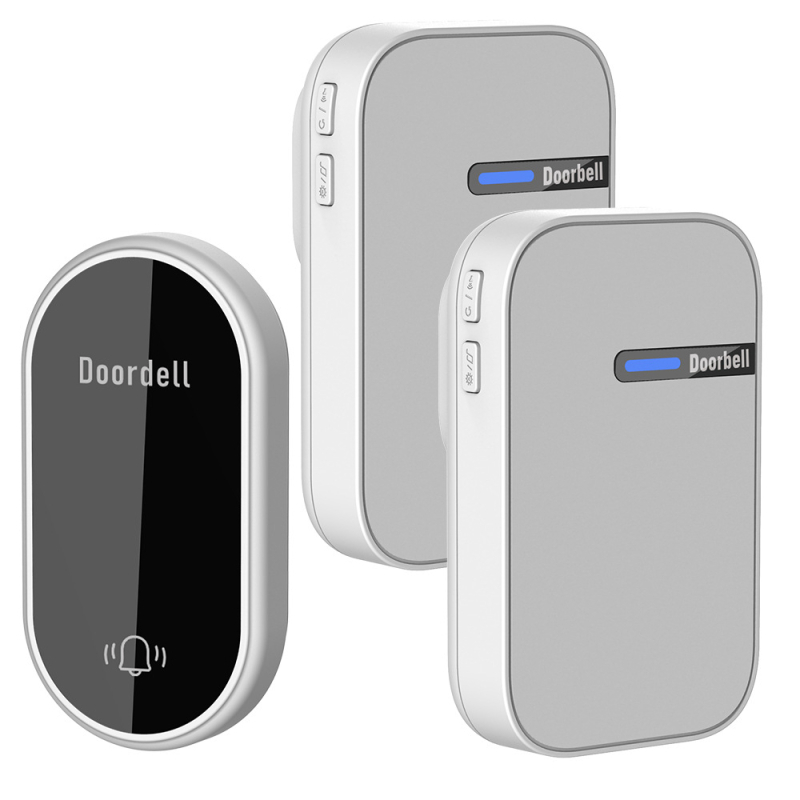 Дистанционен звънец за дома, самостоятелно захранване, обхват до 200 м, модел LC06B, 38-нотна мелодия, консумира 0,25 W, 220 V