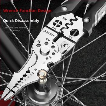 21-in-1 daugiafunkcinės laidų odėlinimo replės – elektrikams, pramoninio lygio įrankis laidų odėlinimui ir krimpavimui