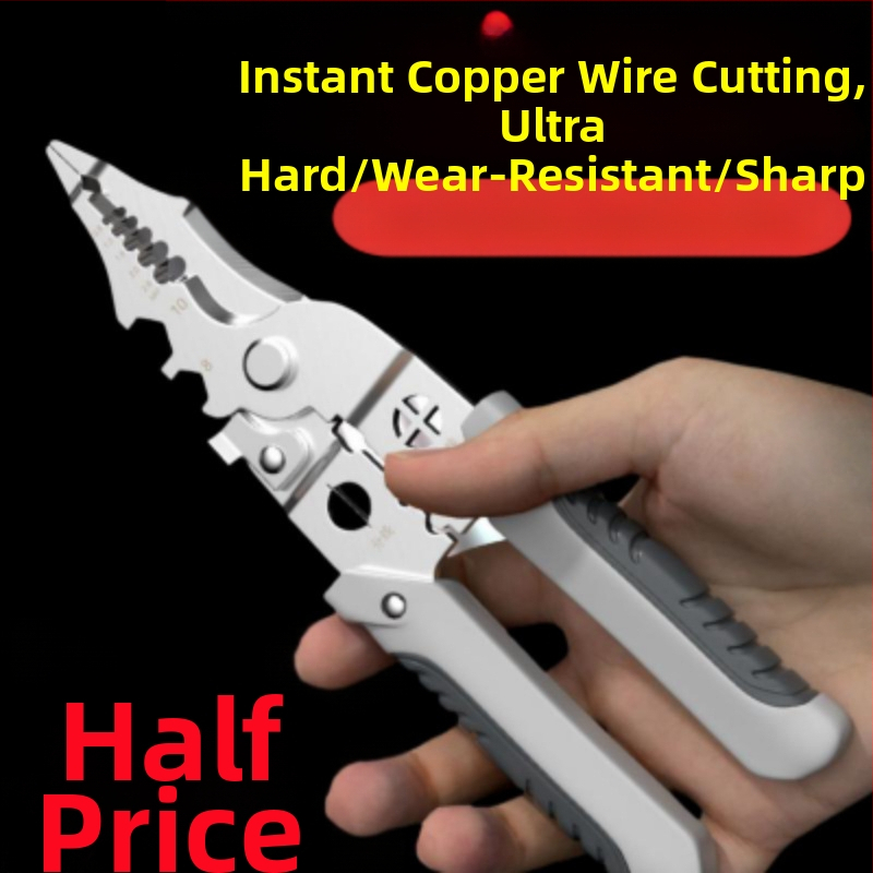 21-в-1 мултифункционални клещи за отстраняване на изолацията на проводници – електротехнически инструмент за кримпване, индустриален клас