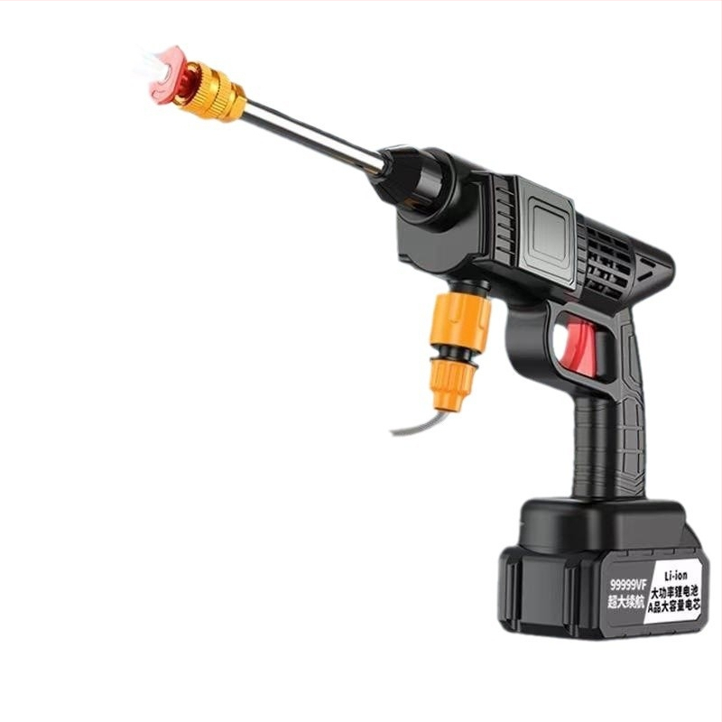 Jinbodi bezvadu automašīnas mazgāšanas sistēma, portatīvs augsta spiediena smidzināšanas iekārta ar litija bateriju, 30 bar, 6 m izsmidzināšanas diapazons, piemērots auto mazgāšanai, augu laistīšanai un pesticīdu izsmidzināšanai