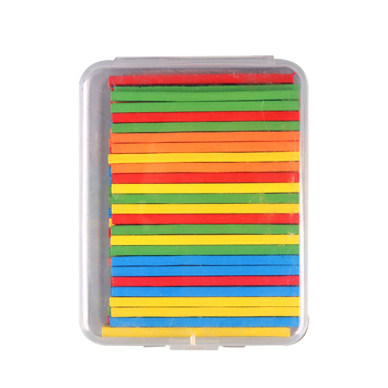 Medinis komplektas geometrijos figūroms skaičiuoti su strypeliais ir diskais – 3D geometrijos modelių rinkinys 7–14 metų vaikams