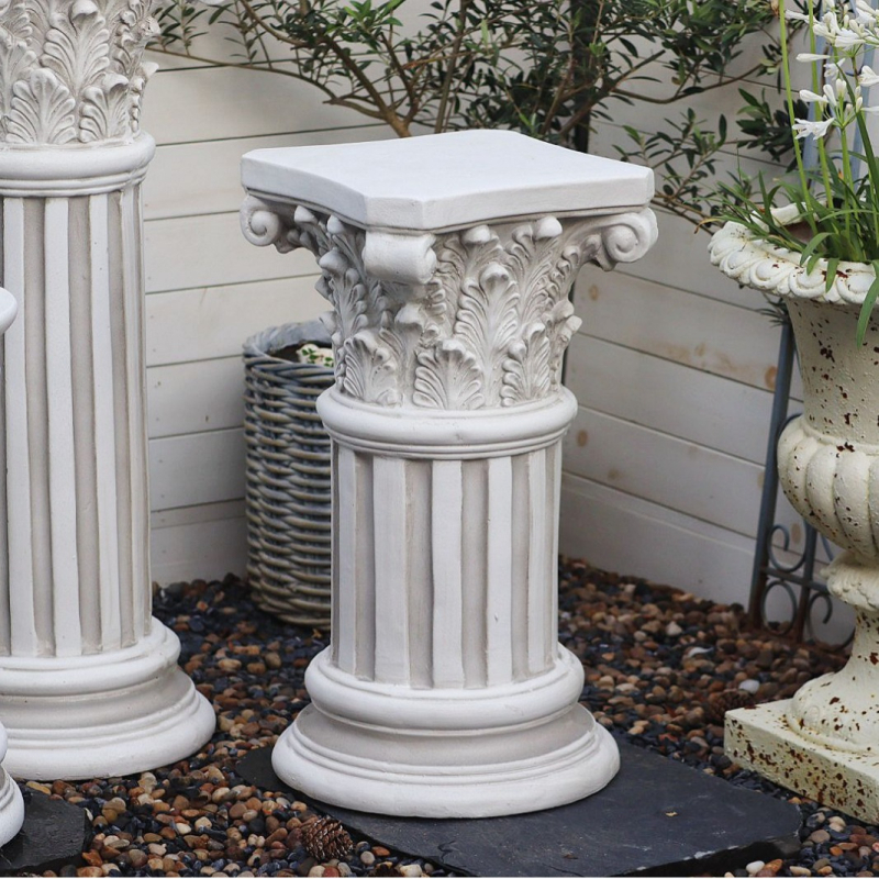 Γλάστρα σε ευρωπαϊκό στυλ με ρωμαϊκή κολώνα, χαραγμένη κατασκευή από οξείδιο του μαγνησίου, ιδανικό δώρο για τον κήπο