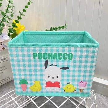 Κουτί αποθήκευσης γραφείου με χαριτωμένο καρτούν σχέδιο, πτυσσόμενο, PU υλικό, 18 L χωρητικότητα, για καλλυντικά