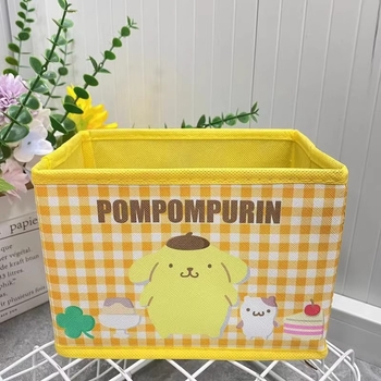 Κουτί αποθήκευσης γραφείου με χαριτωμένο καρτούν σχέδιο, πτυσσόμενο, PU υλικό, 18 L χωρητικότητα, για καλλυντικά