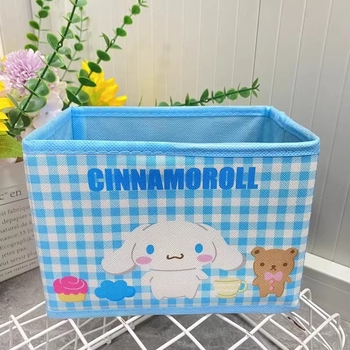 Κουτί αποθήκευσης γραφείου με χαριτωμένο καρτούν σχέδιο, πτυσσόμενο, PU υλικό, 18 L χωρητικότητα, για καλλυντικά