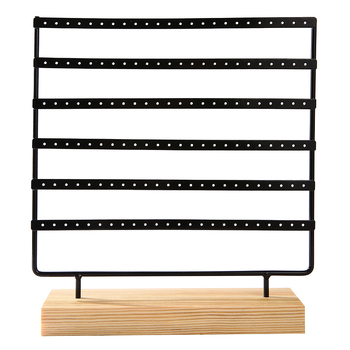 Μεταλλική βάση προβολής κοσμημάτων με διπλή λειτουργία, περίβλημα από σκληρό ξύλο και σφυρήλατο σίδερο (Τύπος: διπλής χρήσης; Υλικό: μέταλλο; Υλικό περιβλήματος: σκληρό ξύλο; Κατασκευή: σφυρήλατο σίδερο; Στυλ: προχωρημένο)