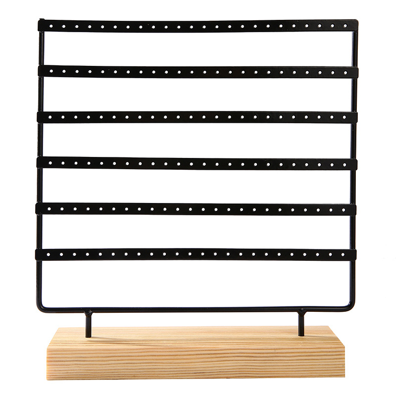 Kettős funkciójú fém ékszer kiállító állvány, kemény-fa héjjal és kovácsoltvas kivitelezéssel (Típus: kettős funkció; Anyag: fém; Héj anyaga: szilárd fa; Kidolgozás: kovácsoltvas; Stílus: fejlett hatás)