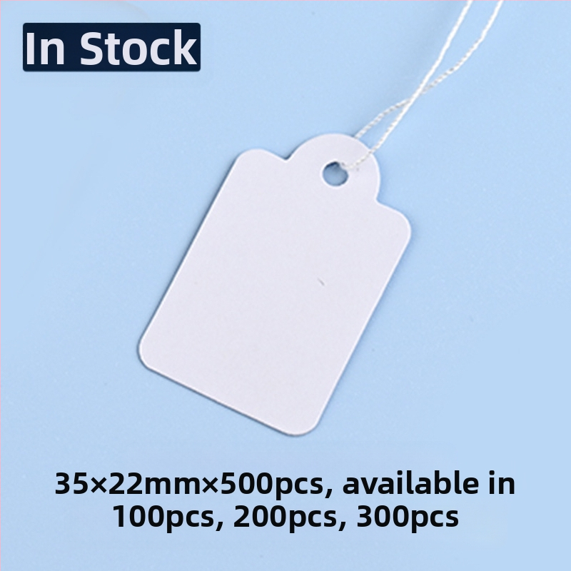 Kraft popieriaus kainų etiketės su virve, ofsetinė spauda, pritaikomos, tinkamos didmeninei prekybai